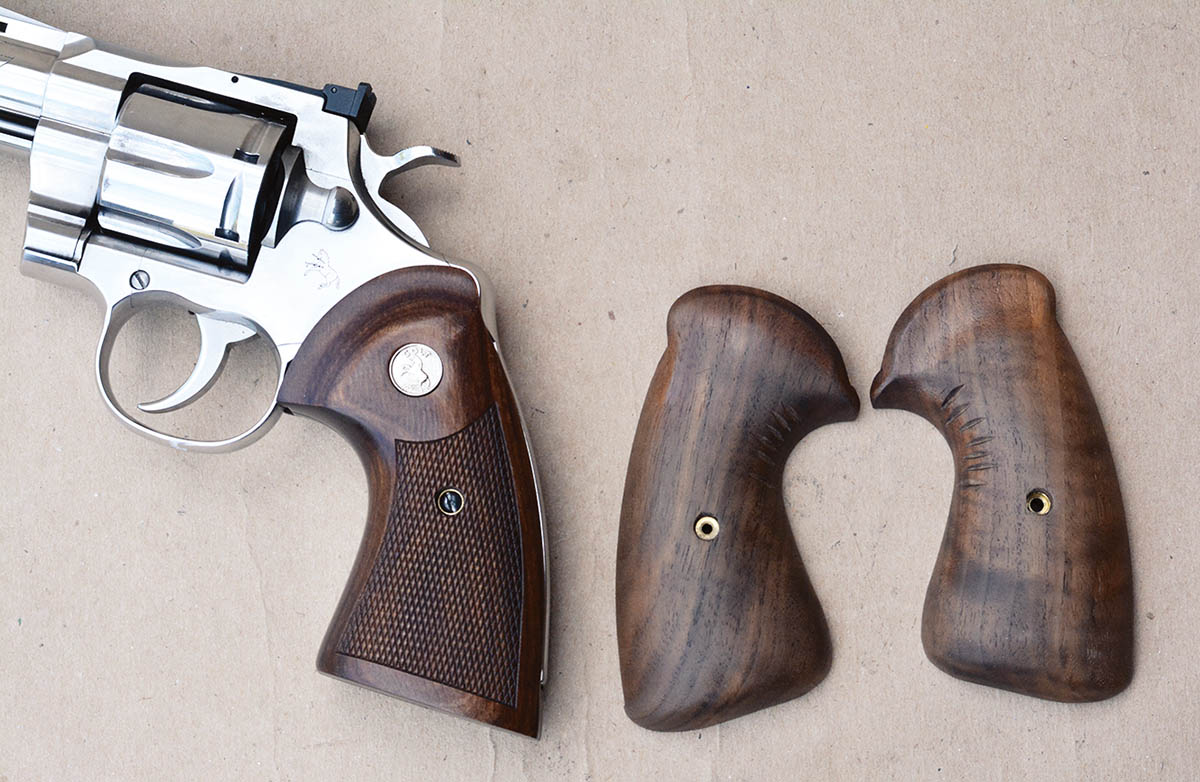 The new Python factory stocks follow the contour of the original Python; however, Herrett’s stocks were installed during most shooting sessions, which significantly improved comfort.